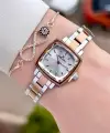 Rose Gümüş Renk Kadın Kol Saati Ve Bileklik