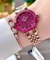 Bordo Rose Renk 30 Mm Kadın Kol Saati Ve Bileklik