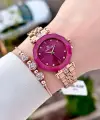Bordo Rose Renk 30 Mm Kadın Kol Saati Ve Bileklik
