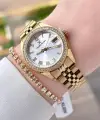 Gold Renk 32,5 Mm Takvimli Kadın Kol Saati Ve Bileklik