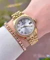 Gold Renk 32,5 Mm Takvimli Kadın Kol Saati Ve Bileklik