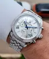 Gümüş Renk 42 Mm Iç Göstergeleri Aktif Erkek Kol Saati
