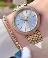 Gold Renk 38 mm Kadın Kol Saati ve Bileklik
