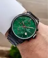 Kadranı Yeşil Kordonu Siyah Renk 42 Mm Erkek Kol Saati