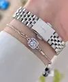 Diamond Gümüş Renk 28 Mm Kadın Kol Saati Ve Bileklik