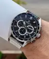 Kadranı Siyah Kordonu Gümüş Renk İç Göstergeleri Aktif Erkek Kol Saati