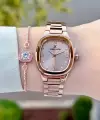 Rose Renk Kadın Kol Saati ve Bileklik