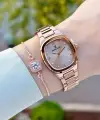 Rose Renk Kadın Kol Saati ve Bileklik