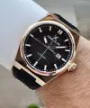 Kasası Rose Kordonu Siyah Renk İç Göstergeleri Aktif Erkek Kol Saati