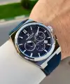 Kasası Gümüş Kordonu Lacivert Renk 44 Mm Göstergeleri Aktif Erkek Kol Saati