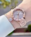 Rose Renk Kadın Kol Saati ve Bileklik