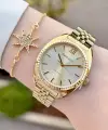 Gold Renk Kadın Kol Saati ve Bileklik