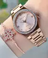 Rose Renk Kadın Kol Saati ve Bileklik