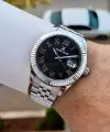 Kadranı Siyah Kordonu Gümüş Renk İç Göstergeleri Aktif Erkek Kol Saati