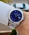 Kadranı Lacivert Kordonu Gümüş Renk İç Göstergeleri Aktif Erkek Kol Saati