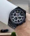 Siyah Renk İç Göstergeleri Aktif Erkek Kol Saati