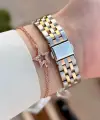 Rose Gümüş Renk 34 Mm Kadın Kol Saati ve Bileklik