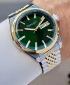 Kadranı Yeşil Kordonu Gold Gümüş Renk 40 Mm Erkek Kol Saati