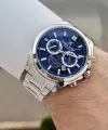 Kadranı Lacivert Kordonu Gümüş Renk 43 Mm İç Göstergeleri Aktif Erkek Kol Saati