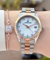 Rose Gümüş Renk 33 Mm Kadın Kol Saati ve Bileklik