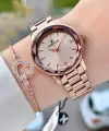 Rose Renk 34 Mm Kadın Kol Saati ve Bileklik