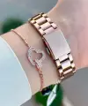 Rose Renk 34 Mm Kadın Kol Saati ve Bileklik