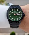 Kadranı Yeşil Kordonu Siyah Renk 43 Mm İç Göstergeleri Aktif Erkek Kol Saati
