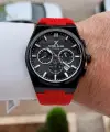 Kasası Siyah Kordonu Kırmızı Renk 44 Mm Göstergeleri Aktif Erkek Kol Saati