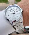 Gümüş Renk 42 mm Erkek Kol Saati