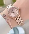 Rose Renk 30 Mm Kadın Kol Saati ve Bileklik