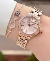 Rose Renk 30 Mm Kadın Kol Saati ve Bileklik