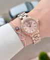Rose Renk 30 Mm Kadın Kol Saati ve Bileklik