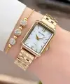 Gold Renk Kadın Kol Saati ve Bileklik