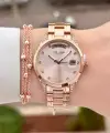 Rose Renk 32 mm Kadın Kol Saati ve Bileklik