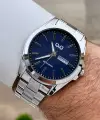 Kadranı Lacivert Kordonu Gümüş Renk 40,5 mm İç Göstergeleri Aktif Erkek Kol Saati
