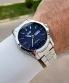 Kadranı Lacivert Kordonu Gümüş Renk 40,5 mm İç Göstergeleri Aktif Erkek Kol Saati