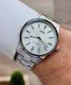 Gümüş Renk 40 mm Erkek Kol Saati