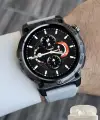 Kasası Siyah Kordonu Gri Renk Akıllı Saat ve Bluetooth Kulaklık