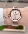 Rose Renk 34 mm Kadın Kol Saati ve Bileklik