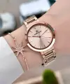 Rose Renk 34 mm Kadın Kol Saati ve Bileklik