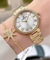 Gold Renk Kadın Kol Saati Bileklik