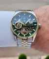 Kadranı Yeşil Kordonu Gold Gümüş Renk Otomatik 43 mm İç Göstergeleri Aktif Erkek Kol Saati