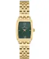 Kadranı Yeşil Kordonu Gold Renk 26 mm Kadın Kol Saati ve Hediye Bileklik