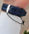 Kasası Gümüş Kordonu Lacivert Renk 42 mm Takvimli Erkek Kol Saati