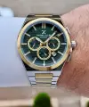 Kadranı Yeşil Kordonu Gold Gümüş Renk 43 mm İç Göstergeleri Aktif Erkek Kol Saati