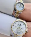 Gold Gümüş Renk Sevgili Çift Kol Saati STISTE13