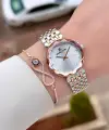 Rose Gümüş Renk Hediye Paketli 30 mm Hediye Paketli Kadın Kol Saati
