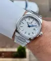Gümüş Renk Hediye Paketli 41 mm Erkek Kol Saati