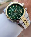 Gold Gümüş Yeşil Renk 42 mm Hediye Paketli İç Göstergeleri Aktif Erkek Kol Saati