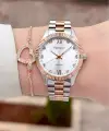 Rose Gümüş Renk Kadın Kol Saati ve Bileklik